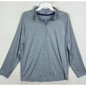 Vineyard Vines 1/4 Zip Pullover Shirt Mens Large Golf Performance Gray Blue